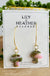 Mushrooms on gold hooks - earrings from Lily & Heather Handmade