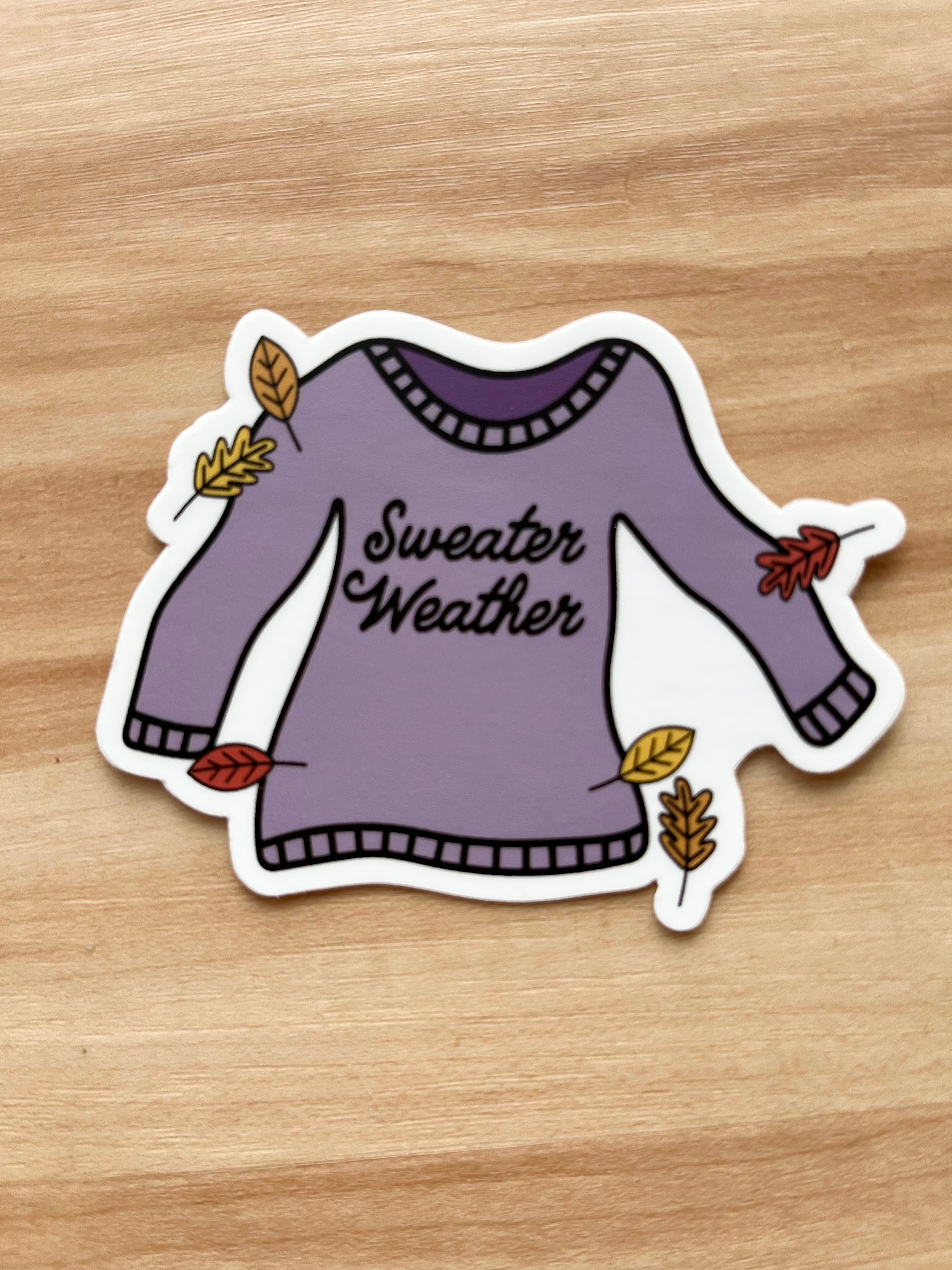Sweater Weather - Knitting Themed Stickers