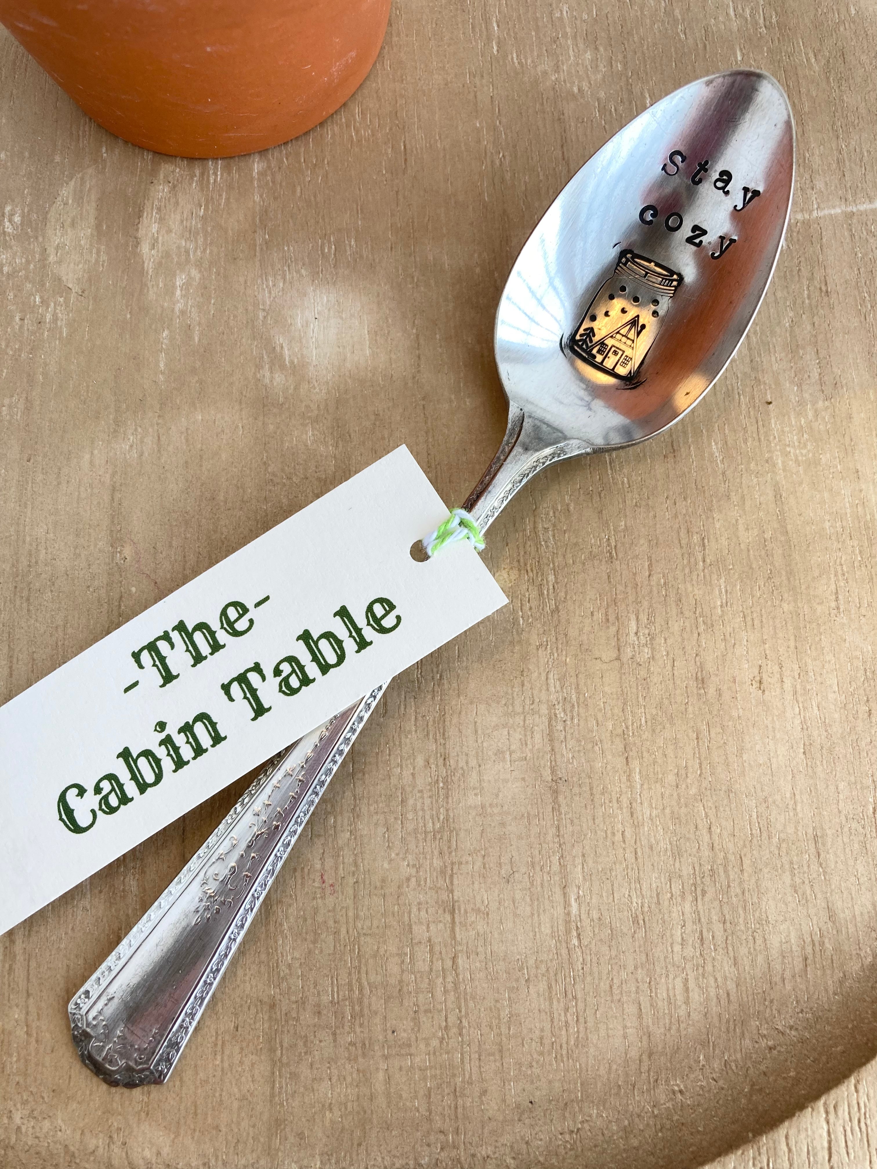 Stay Cozy - stamped spoons