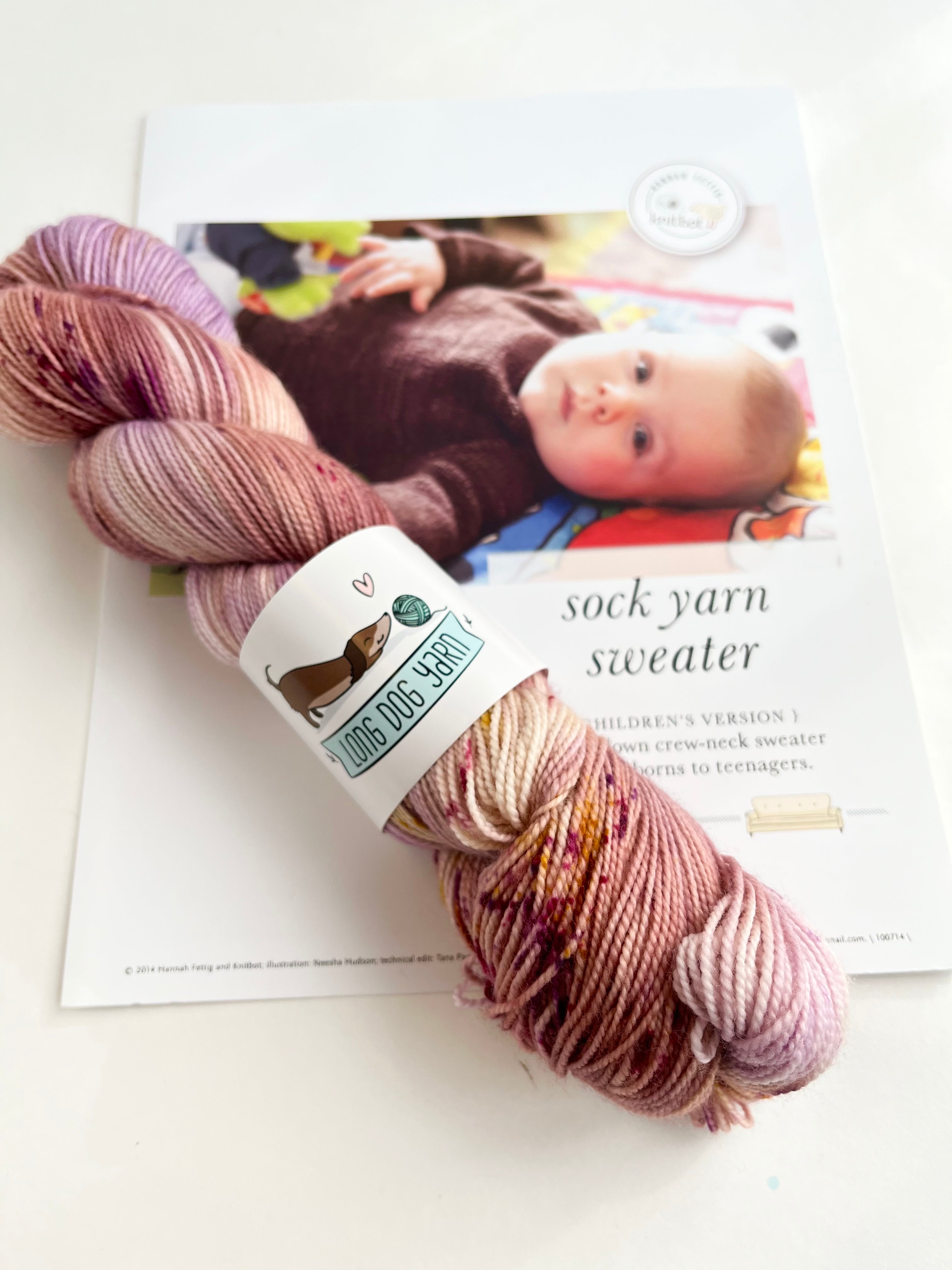 Rose Gold - Sock Yarn sweater kit