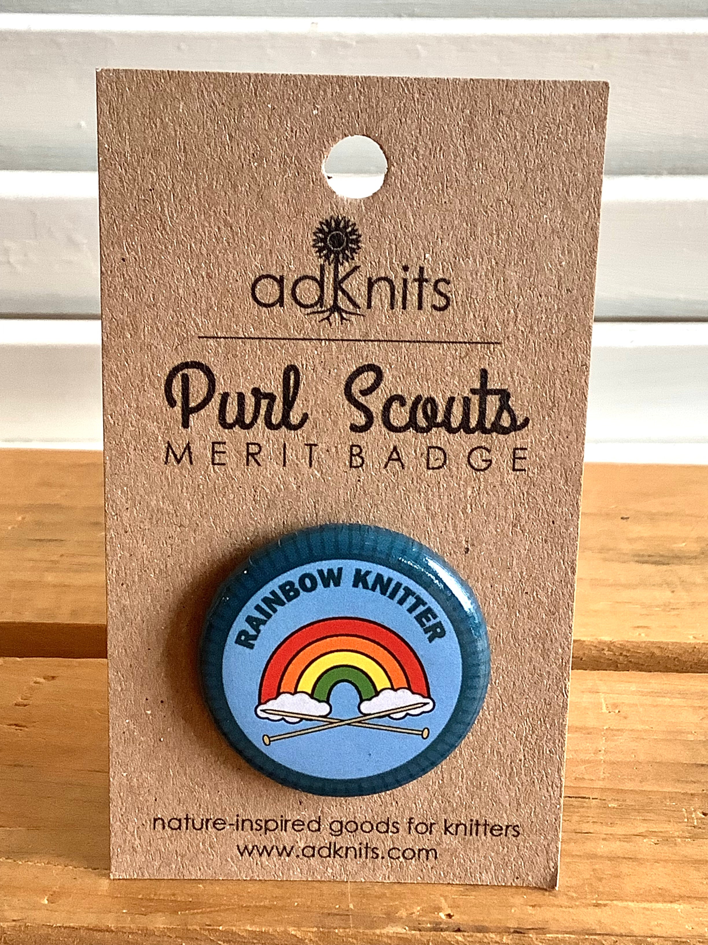 Rainbow Knitter - Purl Scouts Merit Badge