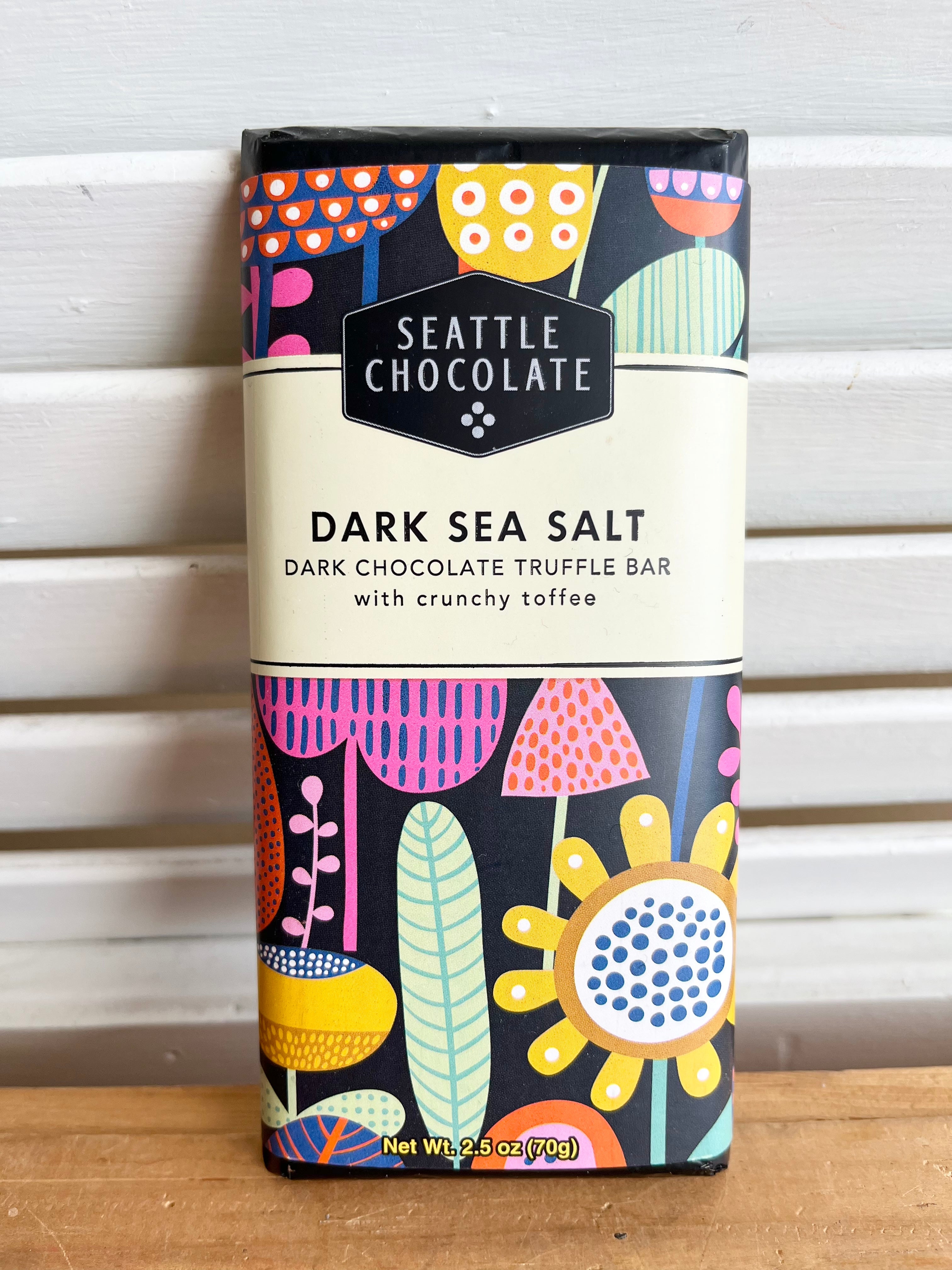 Dark Sea Salt - Seattle Chocolate Truffle bar