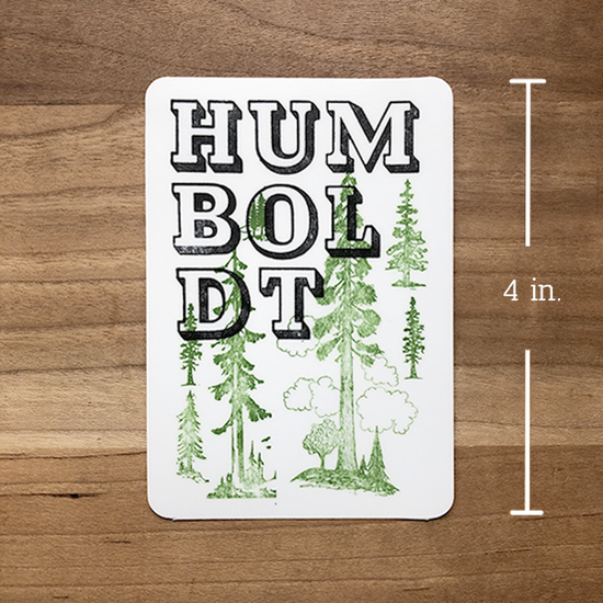 Humboldt Trees - Postcards from Just My Type Letterpress