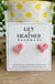 Hearts studs - free form - earrings