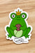 Frog Queen - Knitting Themed Stickers