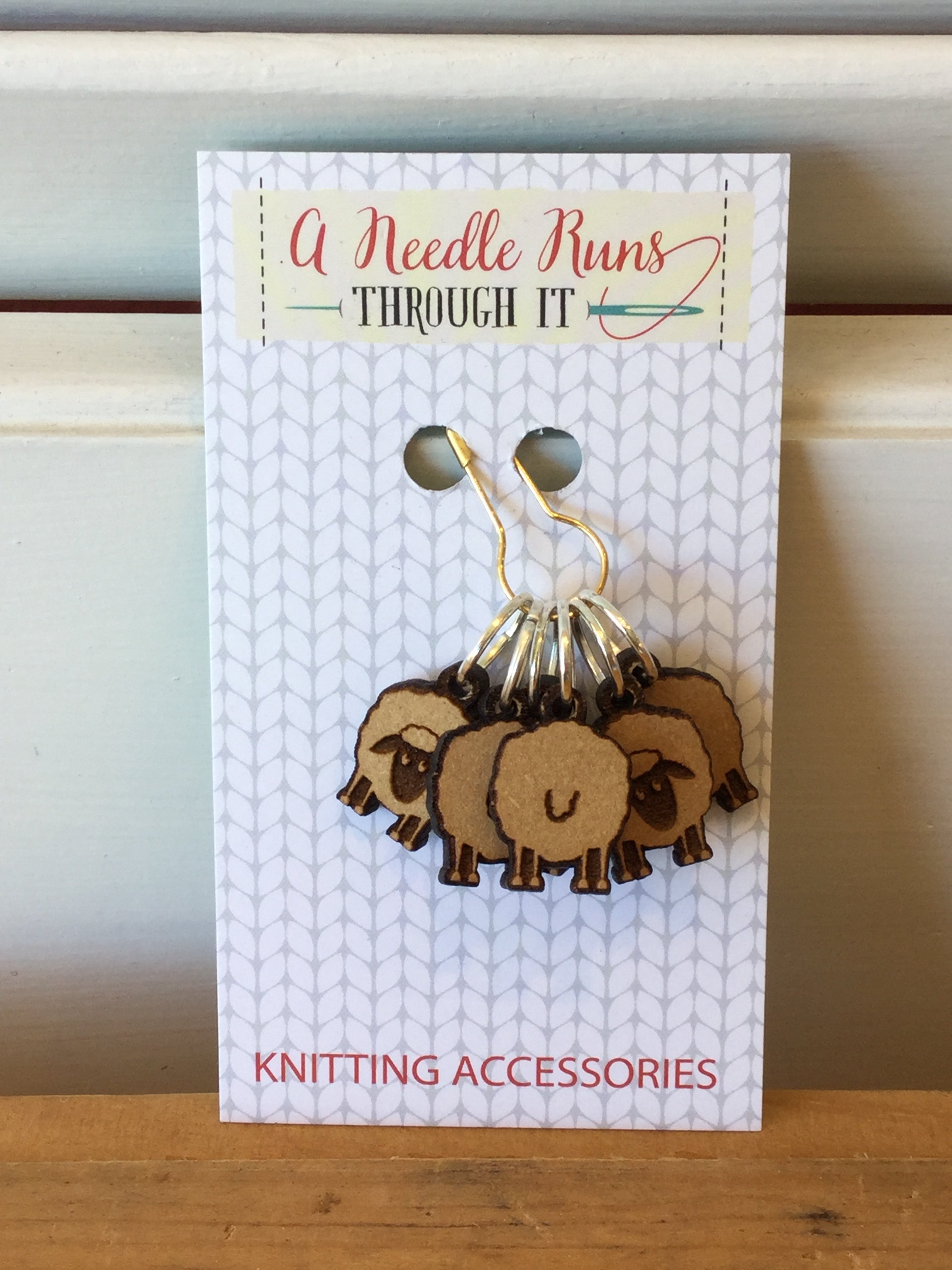Sheep fronts and backs -stitch markers