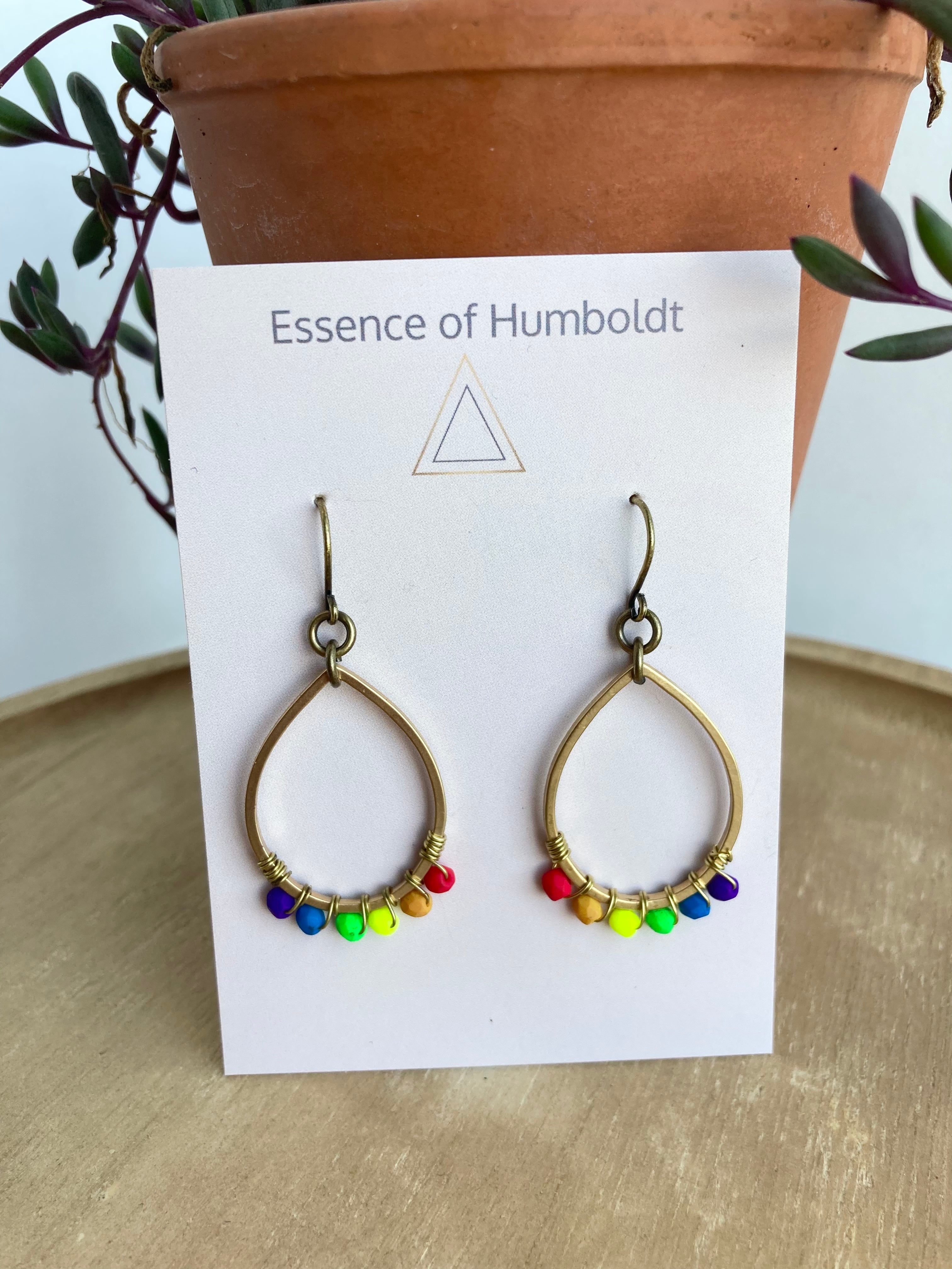 Rainbow Teardrop - Earrings from Essence of Humboldt