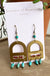 Windows with turquoise drops - Earrings