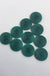 Turquoise Swirl Corozo nut buttons - 1-inch
