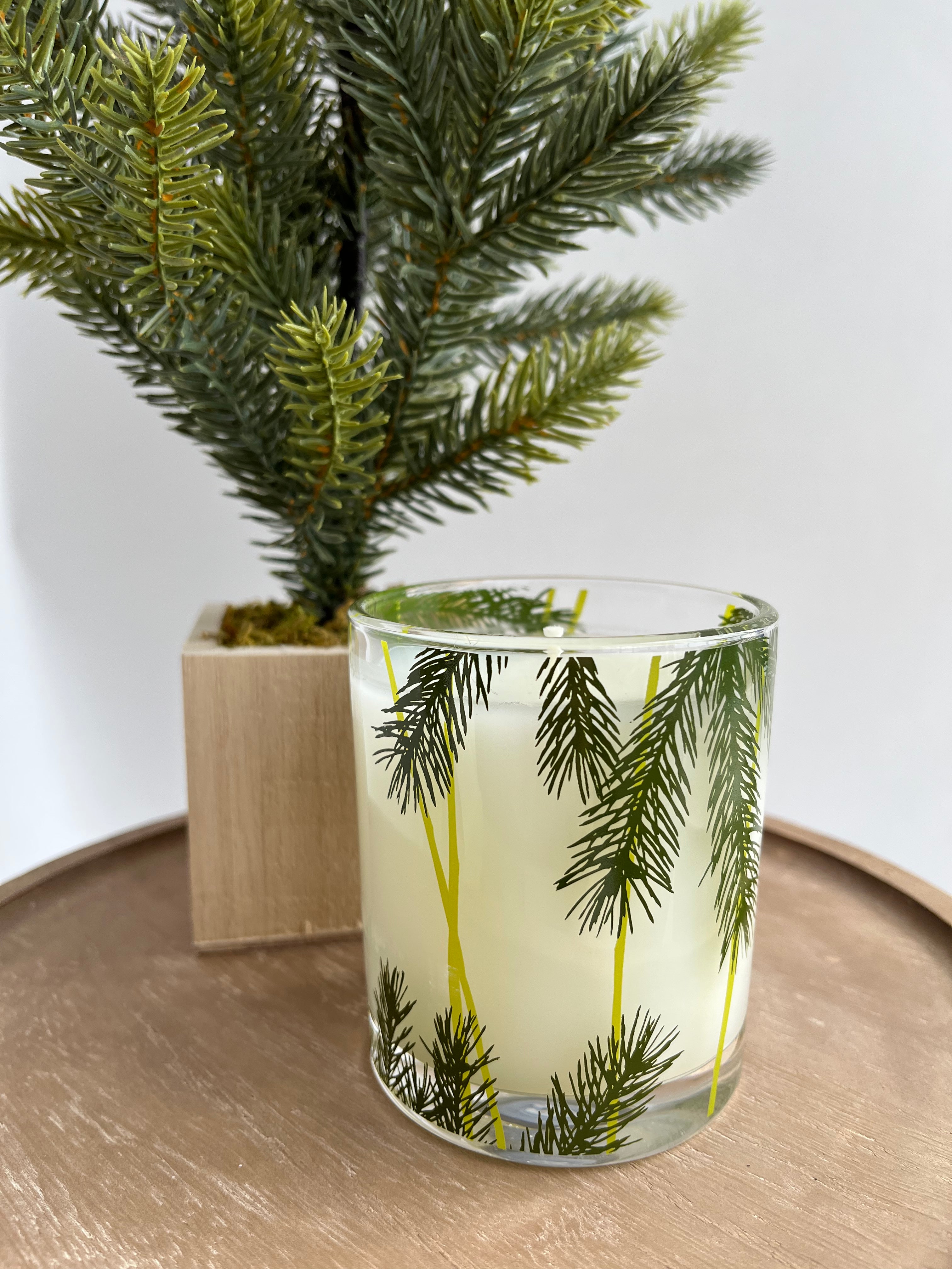 Poured Candle - Frasier Fir Pine Needle design