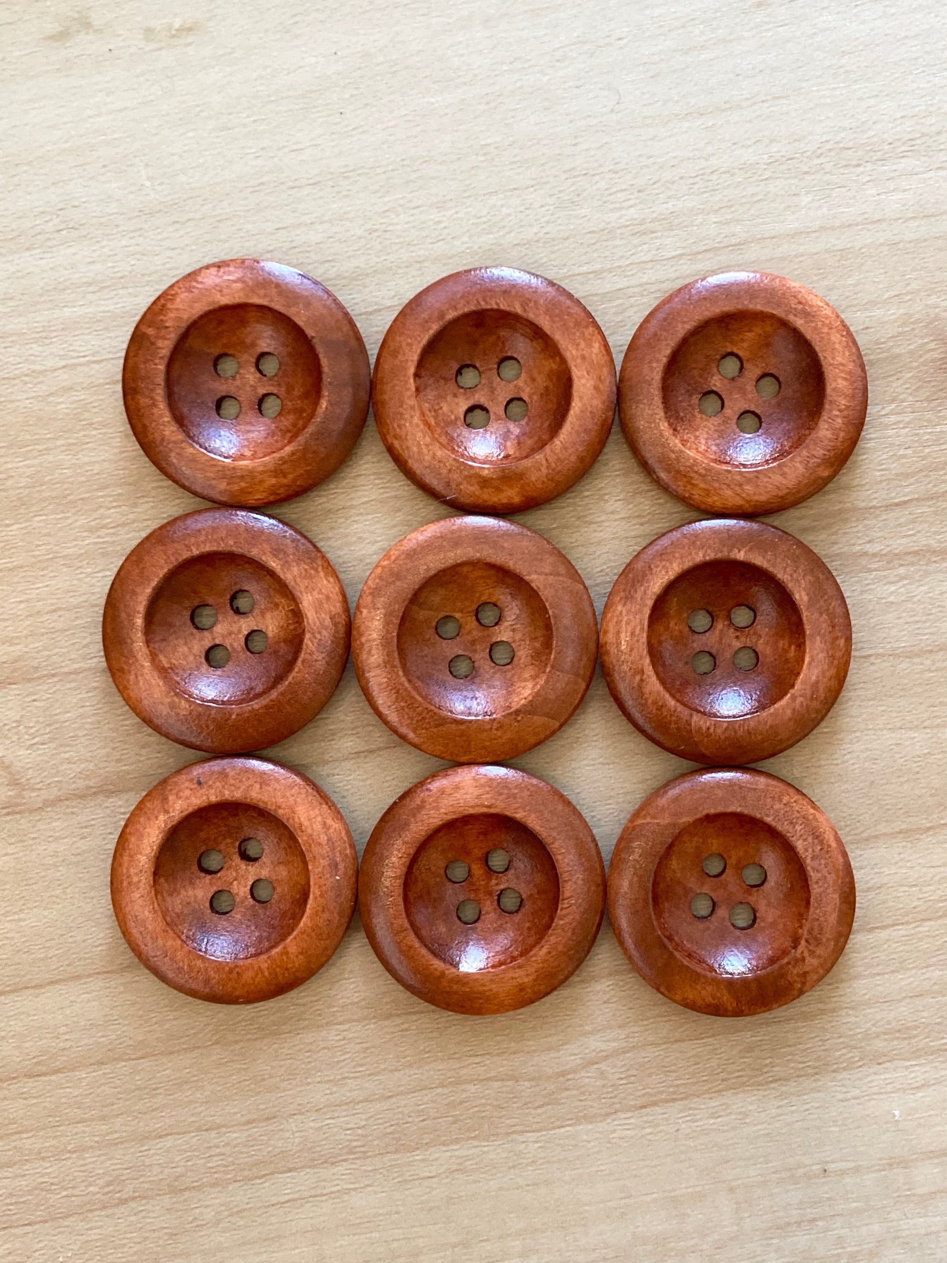 Button Wood Wide Rim