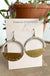 Circles with cream wrap - Earrings