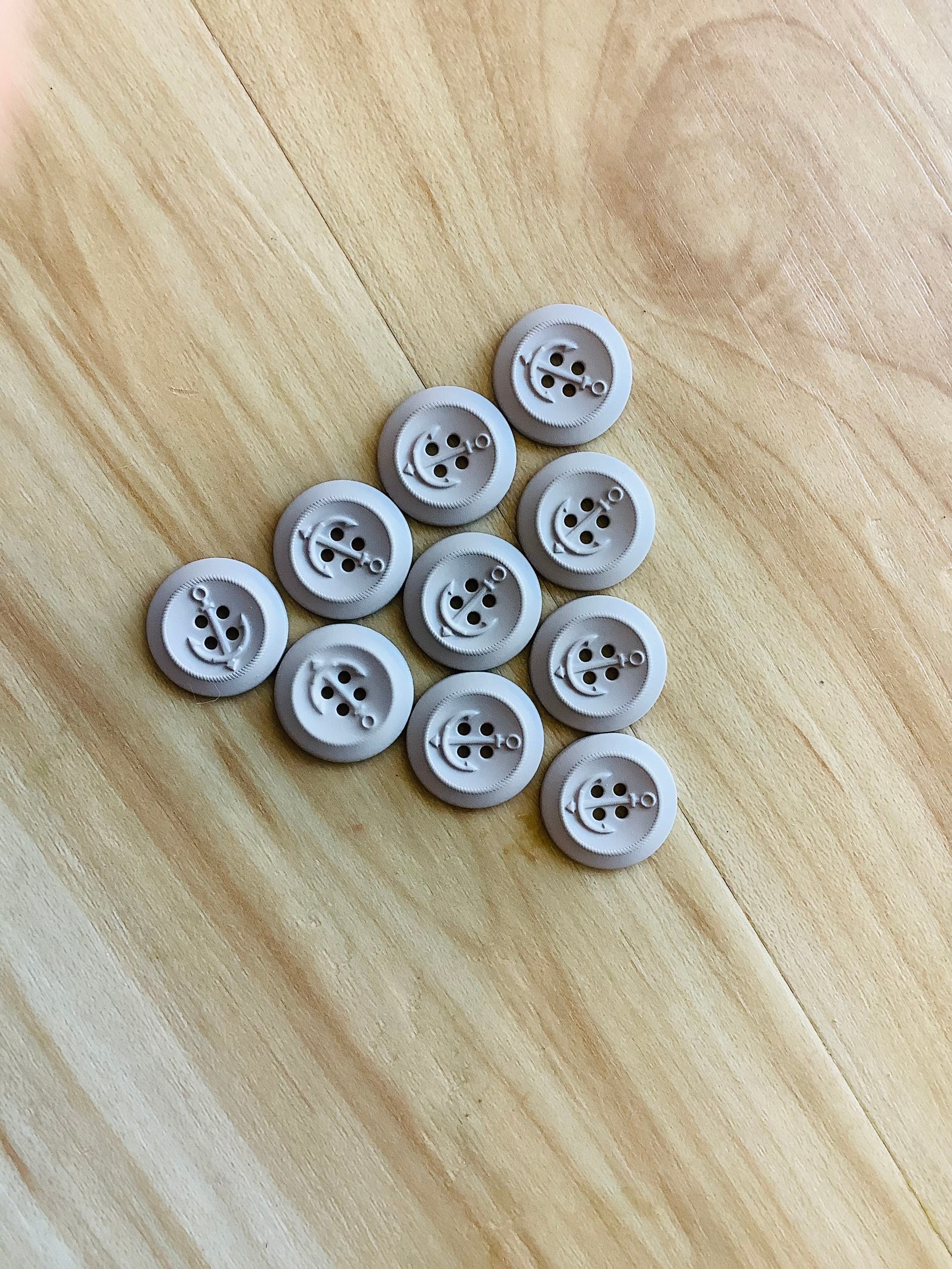 Painted Metal Anchor buttons