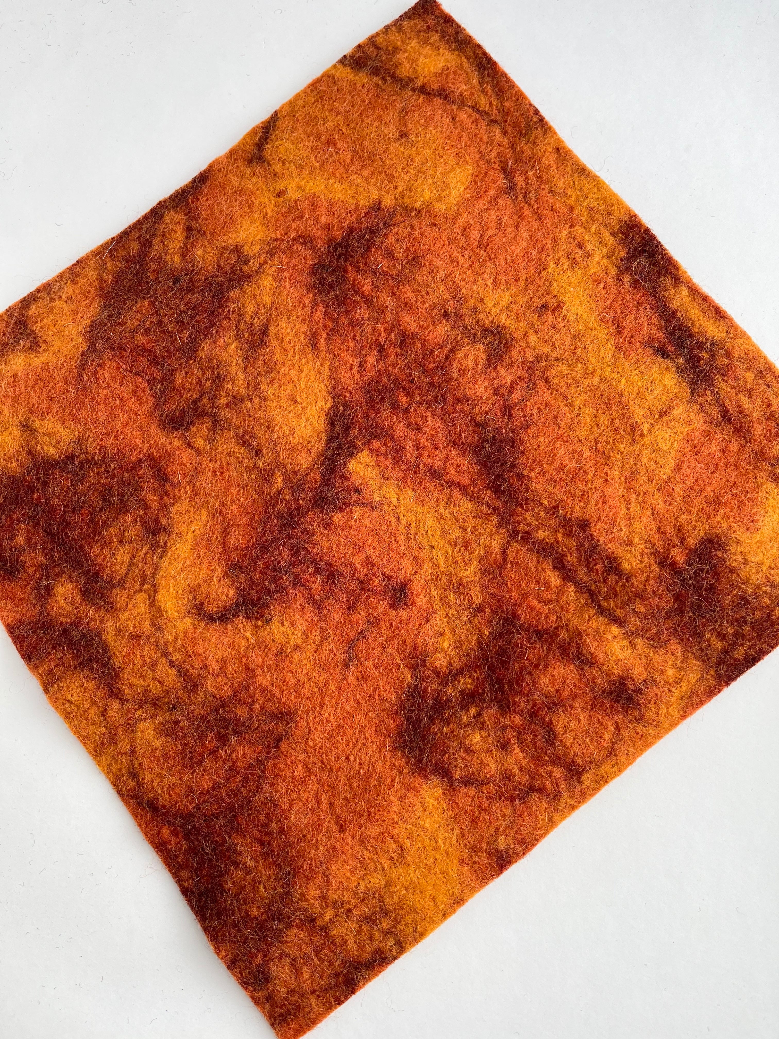Burnt Orange - 12x12 Wool Felt sheeting