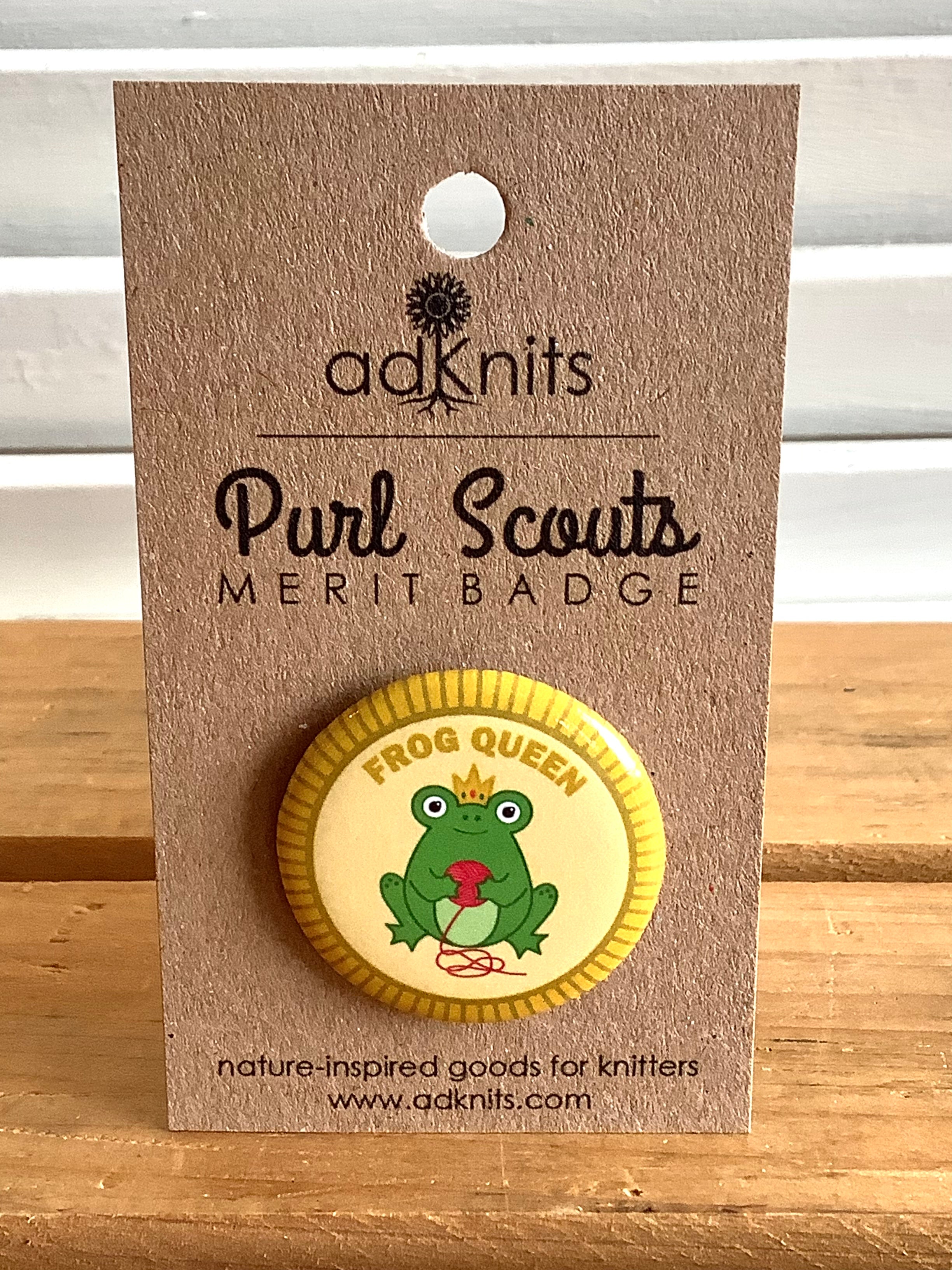 Frog Queen - Purl Scouts Merit Badge