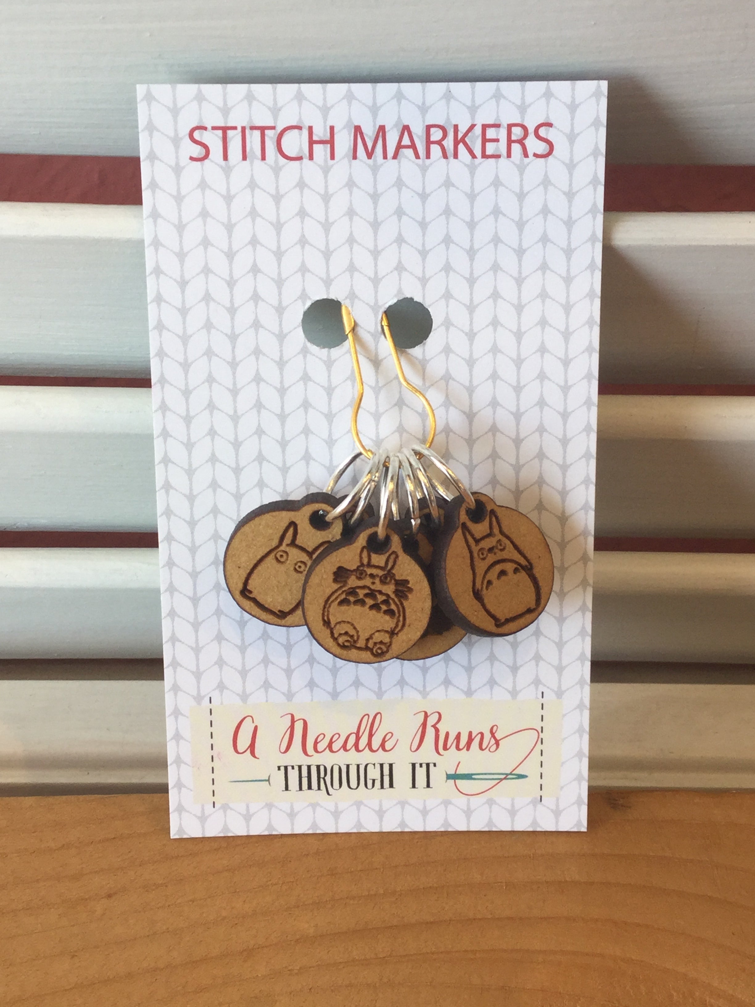 Totoro - stitch marker set