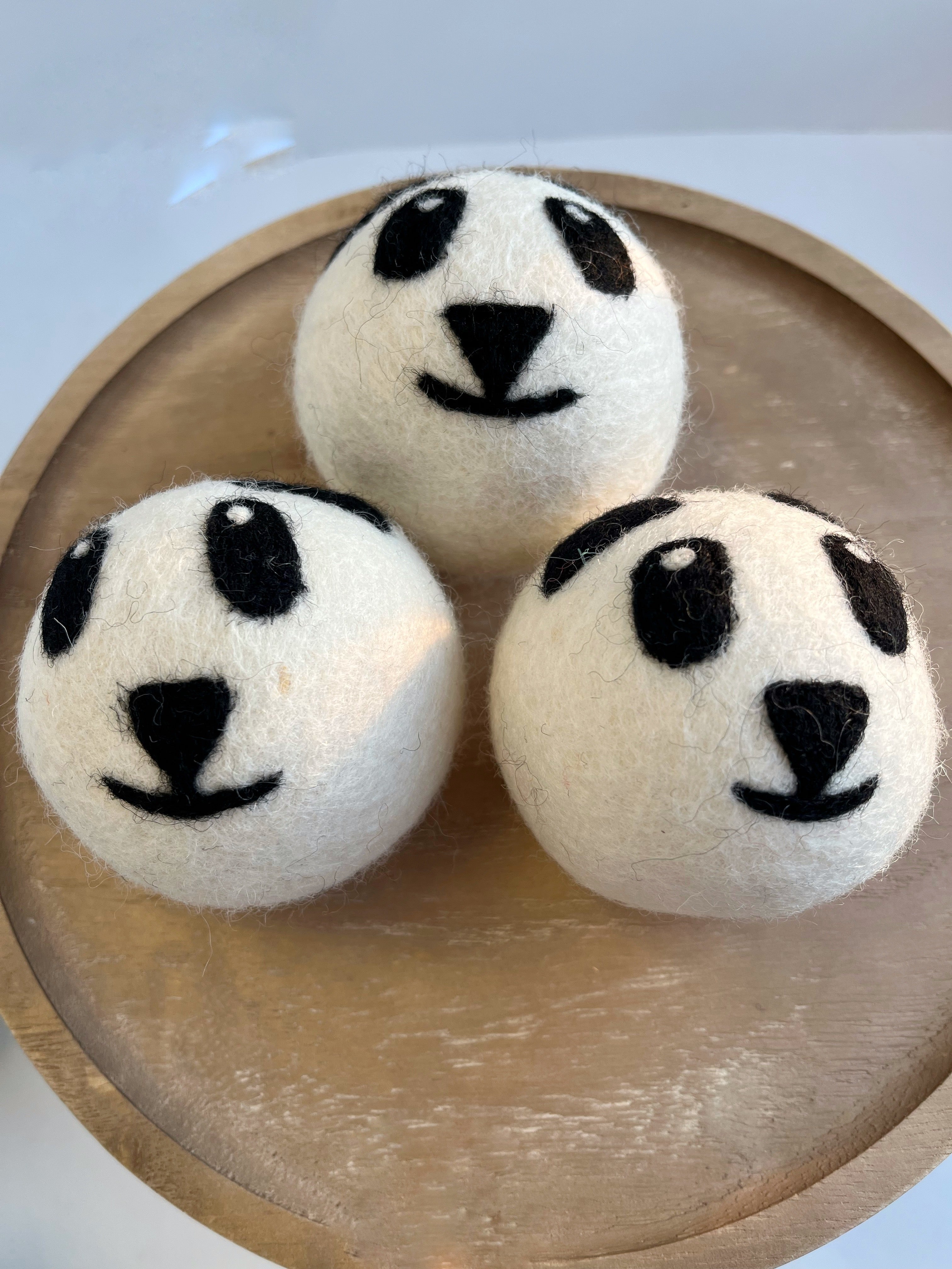 Pandas - wool dryer balls
