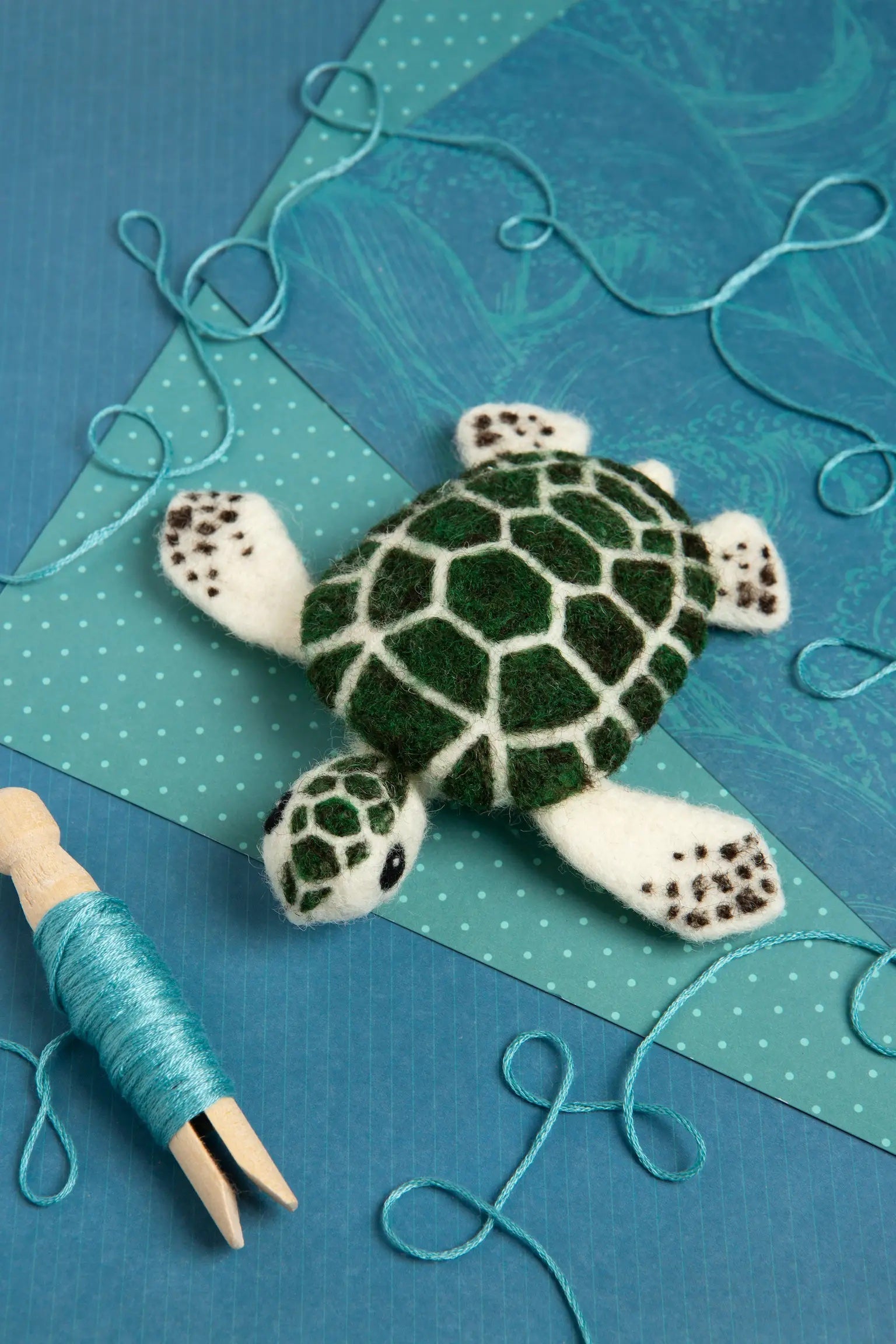 Sea Turtle - Mini Needle Felting Kit from Hawthorn Handmade