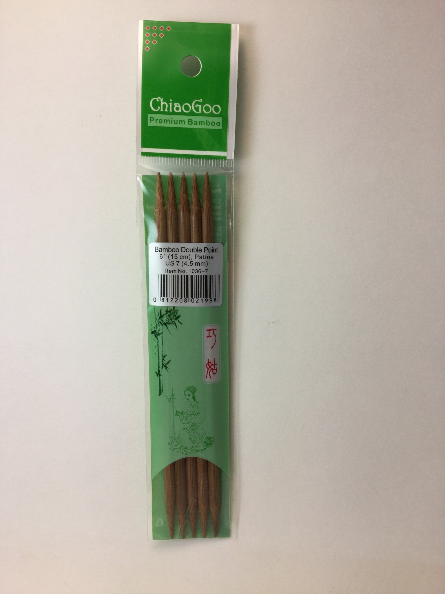 Double Pointed Bamboo Needles 6-inch from ChiaoGoo