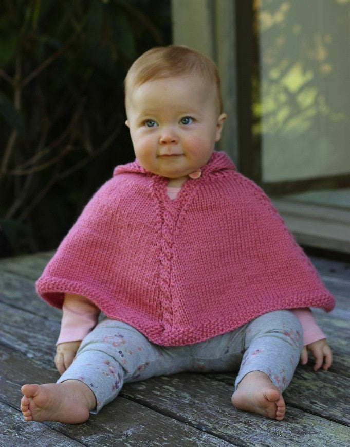 Cabled Poncho pattern PDF from Sweet Shop Patterns