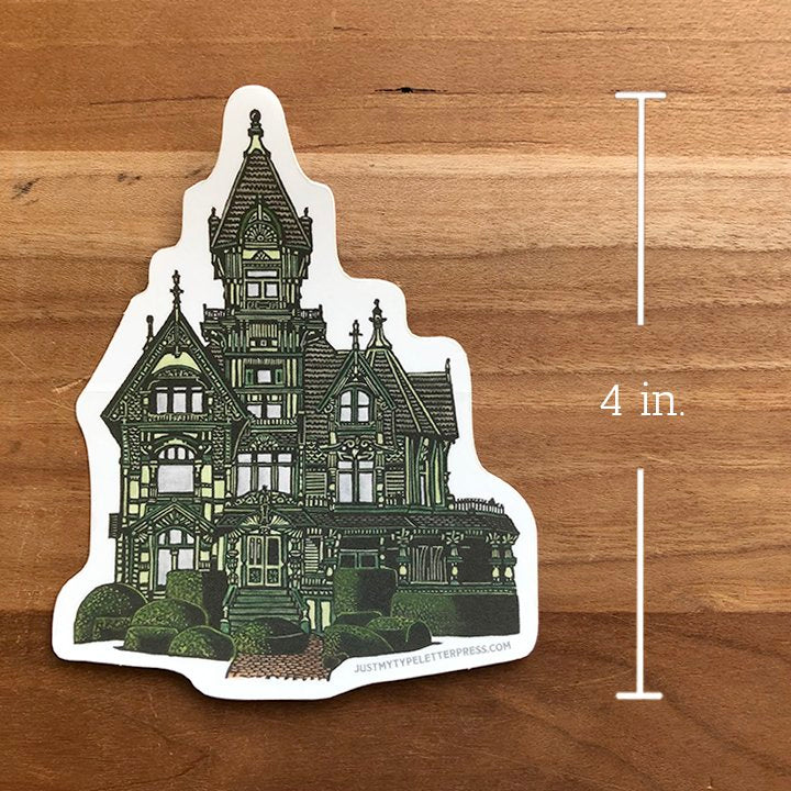 Victorian Carson Mansion - Stickers from Just My Type Letterpress