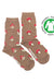 Mushroom Organic Cotton - Mismatched Women's Socks