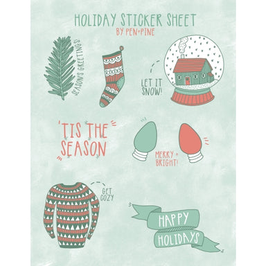 Holiday Sticker Sheet from Pen+Pine