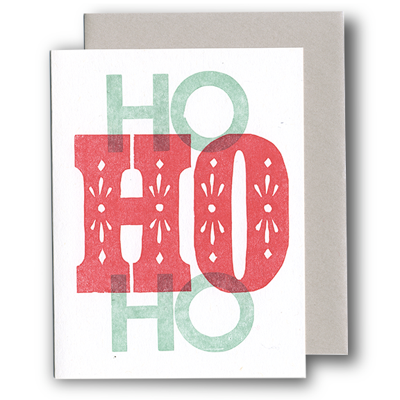 Ho Ho Ho - Holiday Cards from Just My Type Letterpress