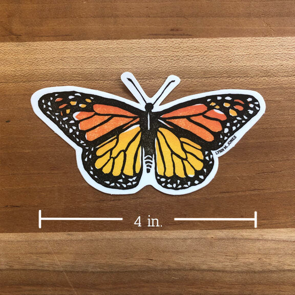 Monarch Butterfly - Stickers from Just My Type Letterpress