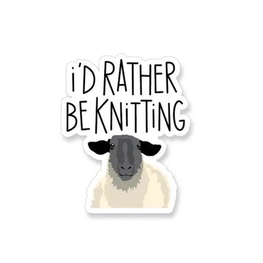 I'd Rather Be Knitting - Apartment 2 stickers